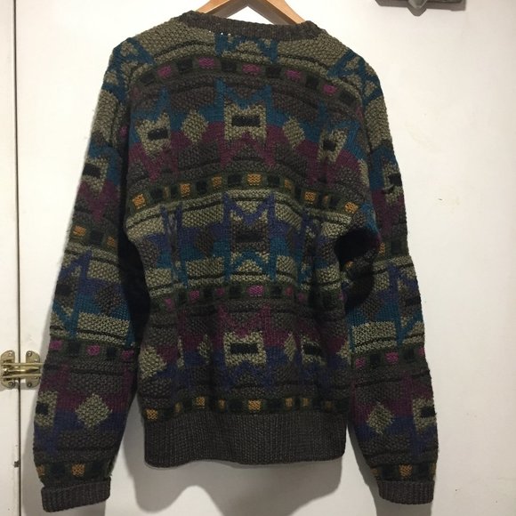 VINTAGE BOSTON TRADER'S KNITTED WOOL SWEATER SIZE L - Picture 3 of 10